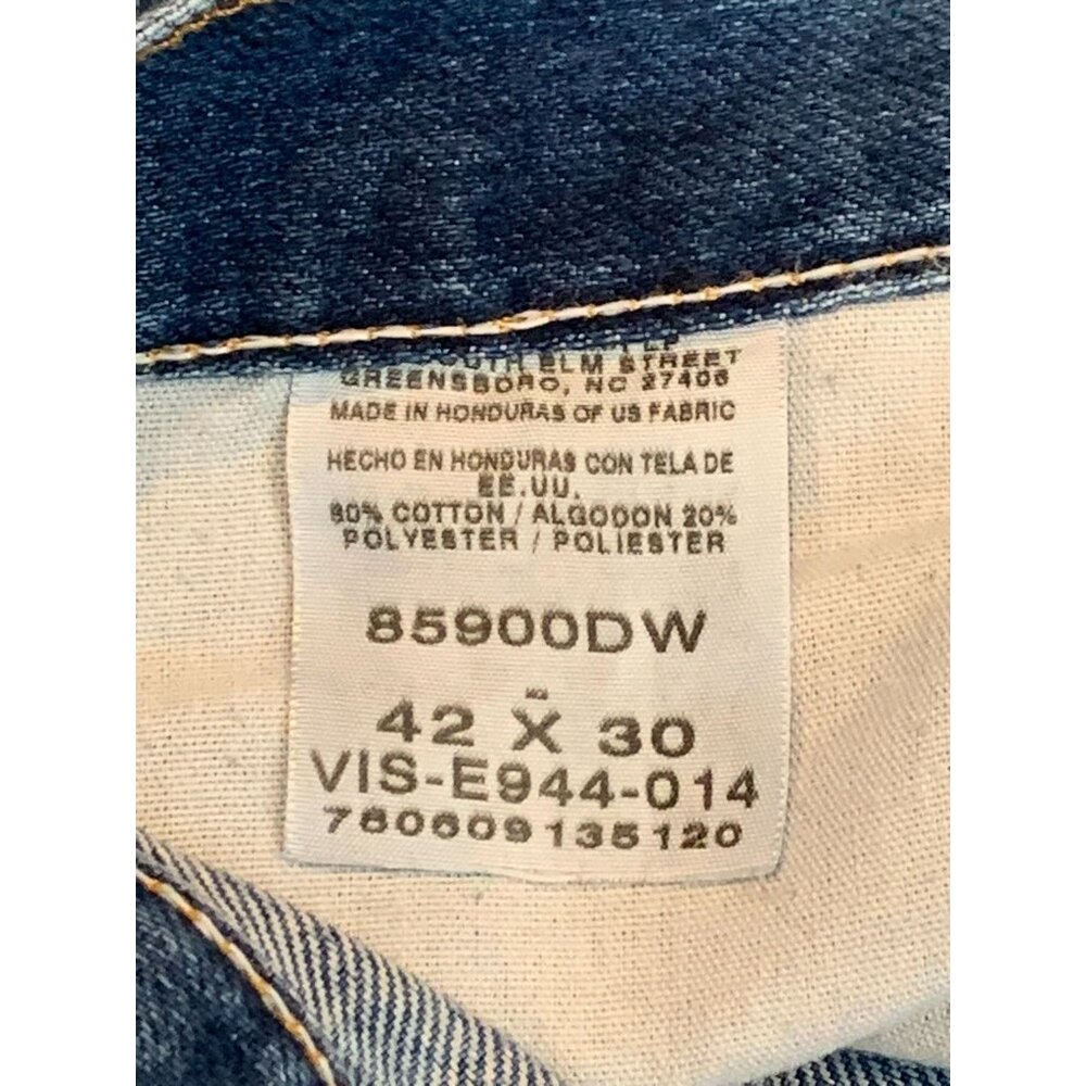 Wrangler Mens Authentic Jeans Sz 42X30 Premium Quality Denim Loose Straight Leg - Picture 4 of 11